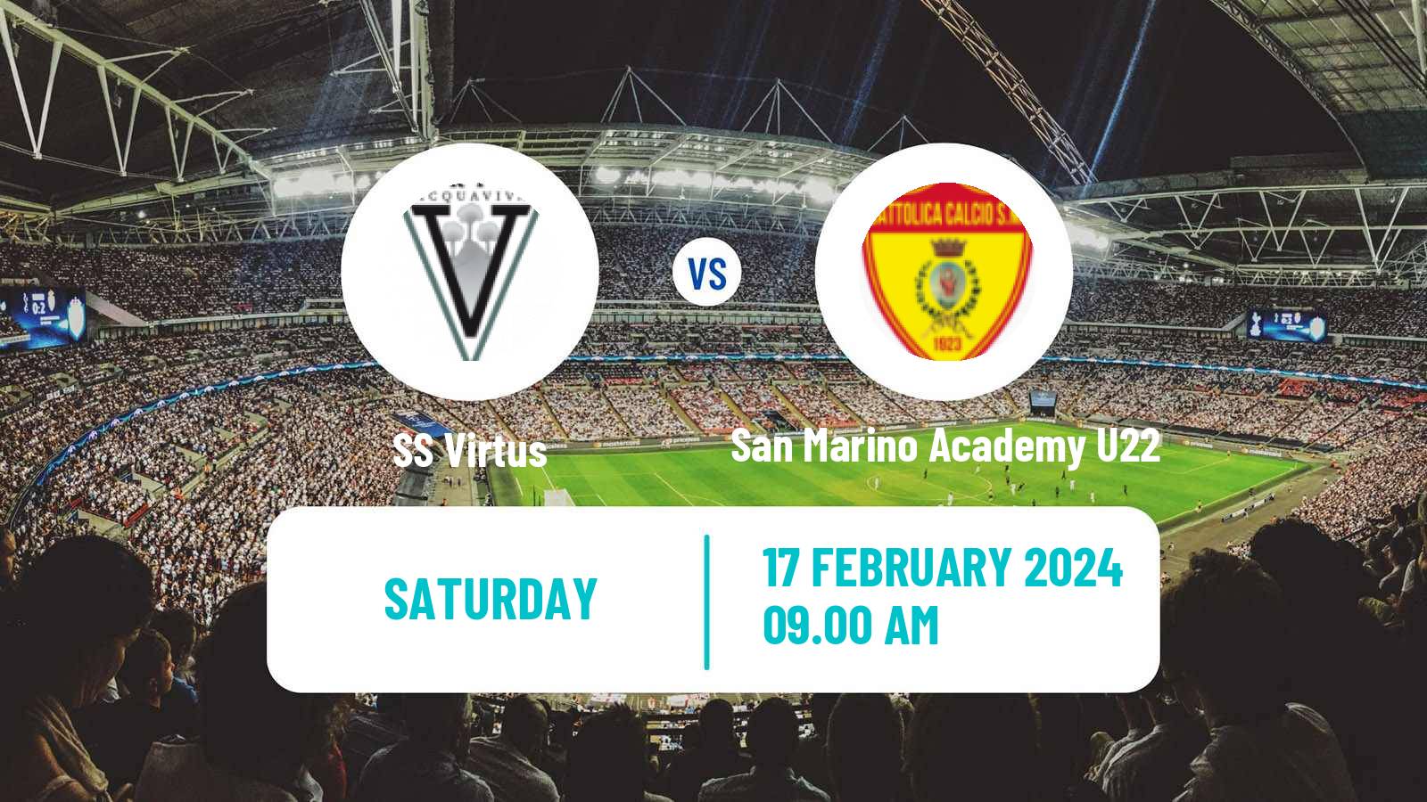Soccer San Marino Campionato Sammarinese Virtus - San Marino Academy U22