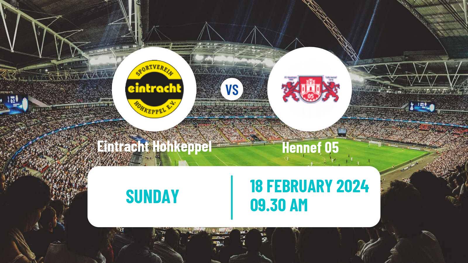 Soccer German Oberliga Mittelrhein Eintracht Hohkeppel - Hennef 05