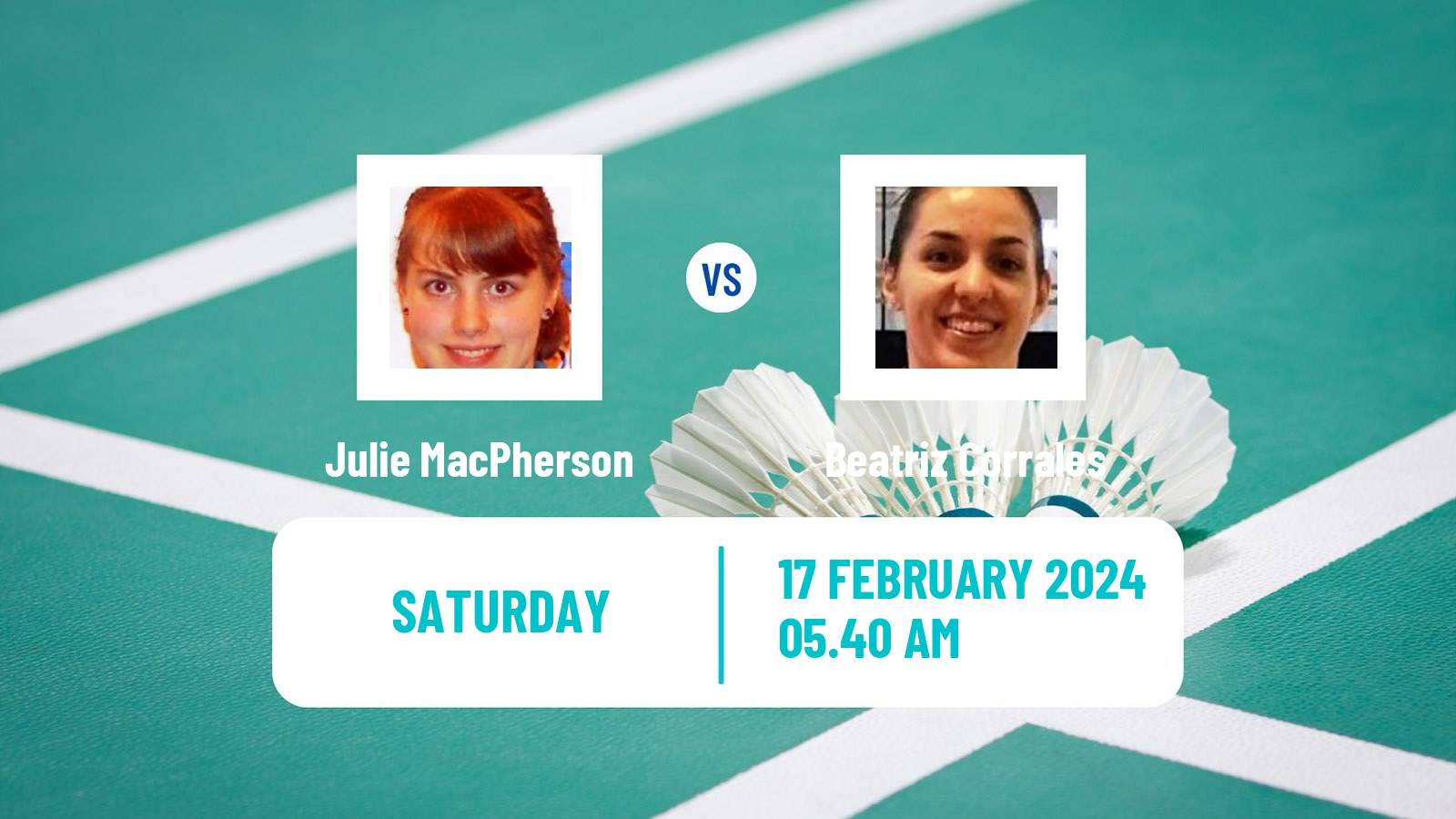 Badminton BWF European Championships Teams Women Julie MacPherson - Beatriz Corrales