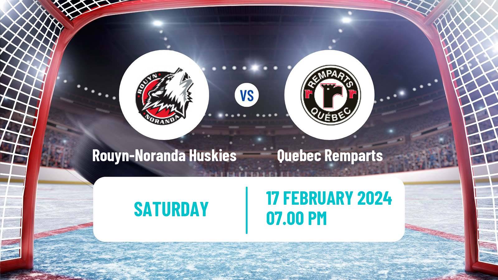 Hockey QMJHL Rouyn-Noranda Huskies - Quebec Remparts