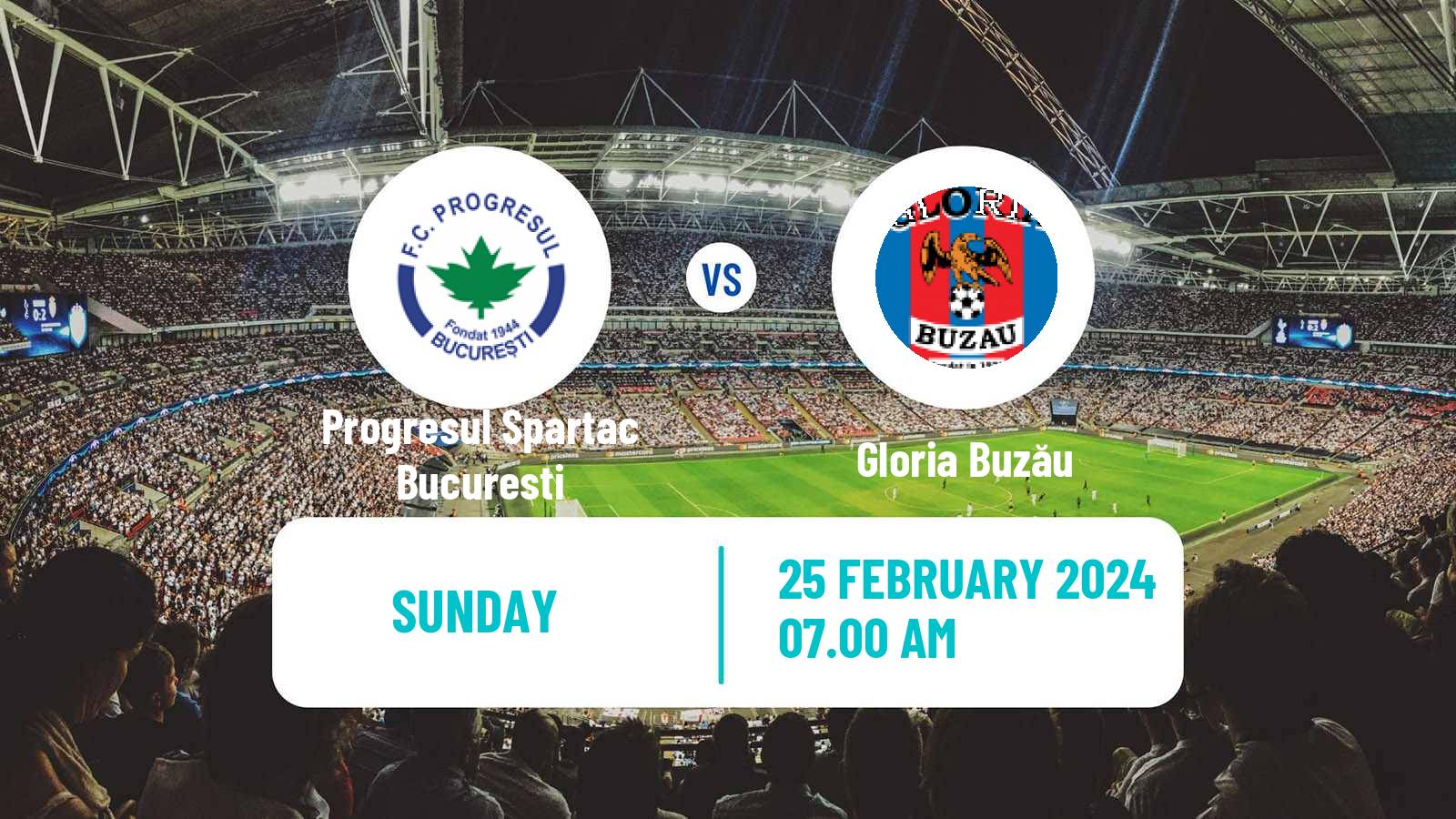 Soccer Romanian Division 2 Progresul Spartac Bucuresti - Gloria Buzău