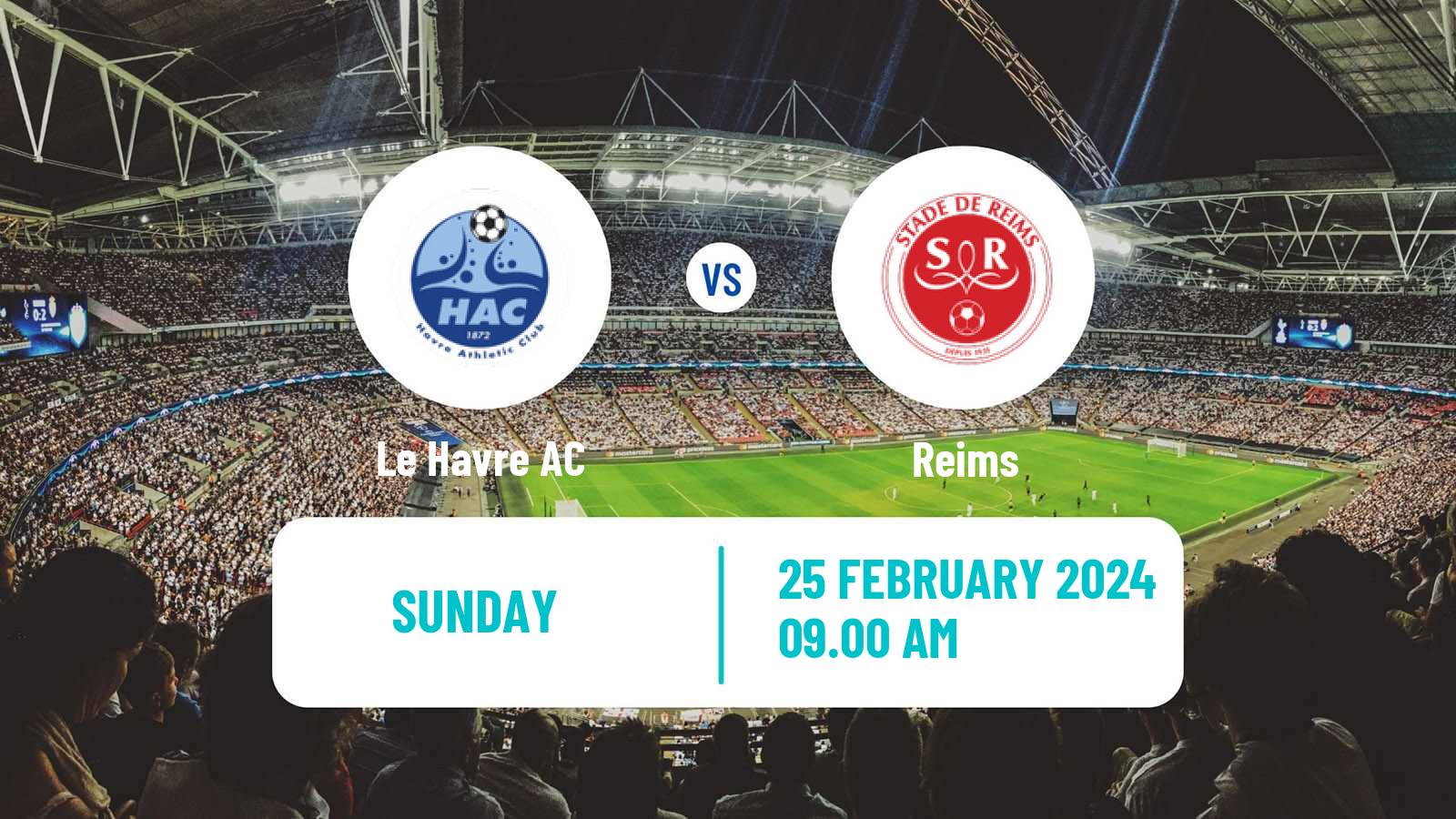 Soccer French Ligue 1 Le Havre - Reims