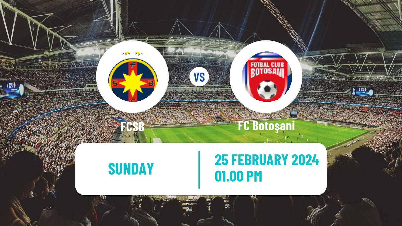 Soccer Romanian Liga 1 FCSB - Botoșani