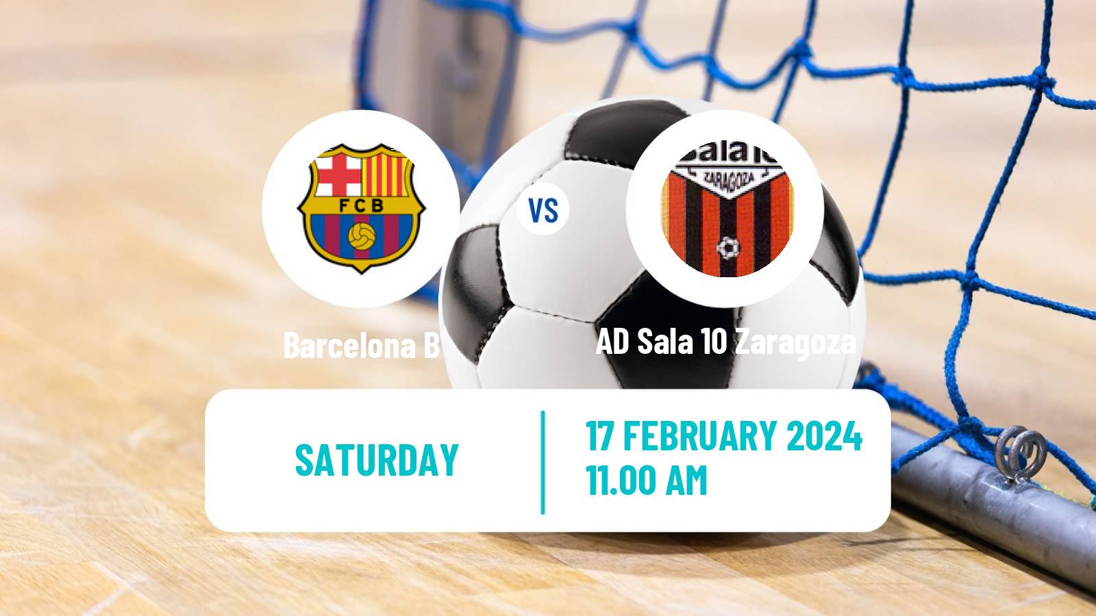 Futsal Spanish Segunda Division Futsal Barcelona B - AD Sala 10 Zaragoza