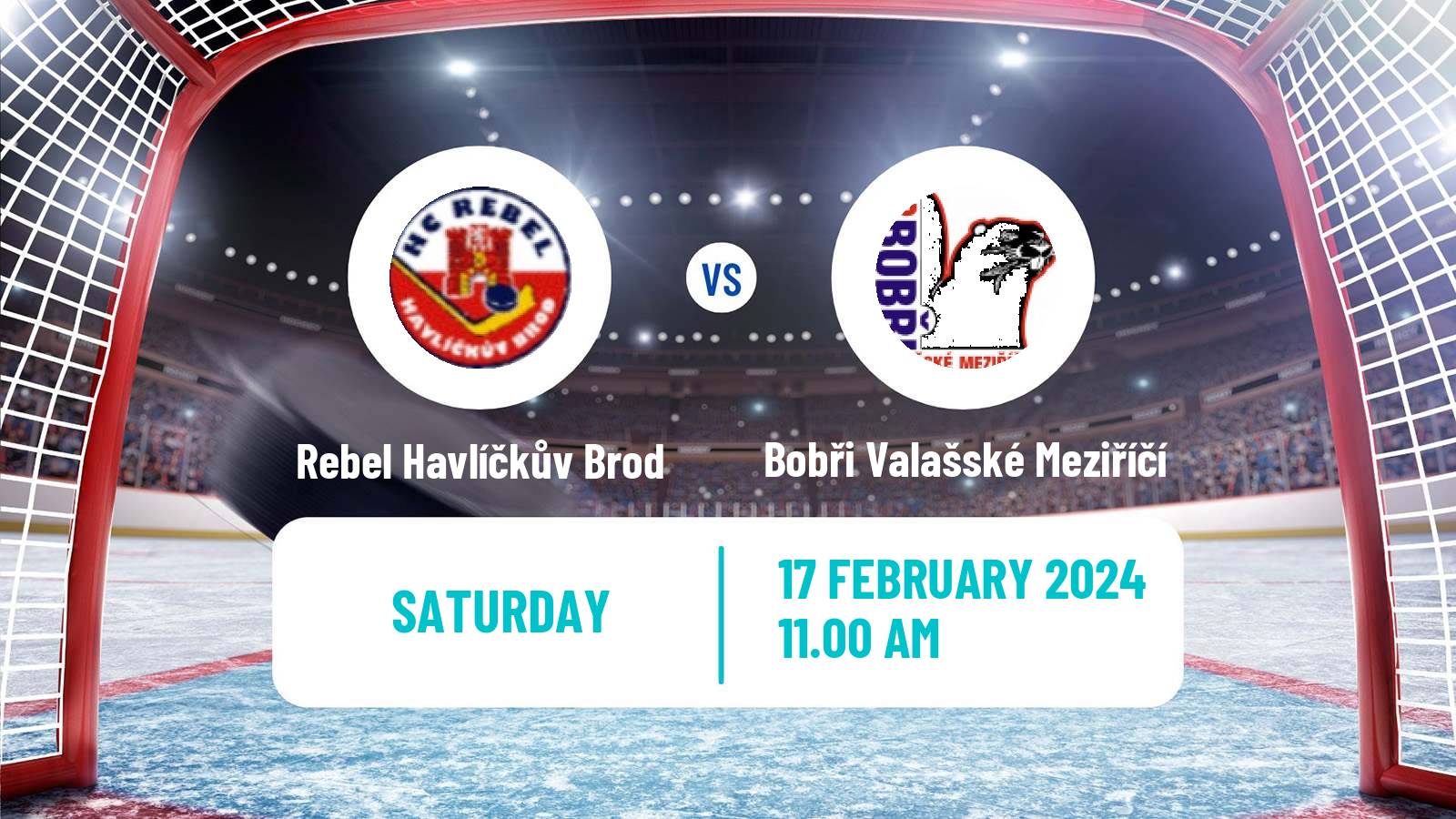 Hockey Czech 2 Liga Hockey East Rebel Havlíčkův Brod - Bobři Valašské Meziříčí