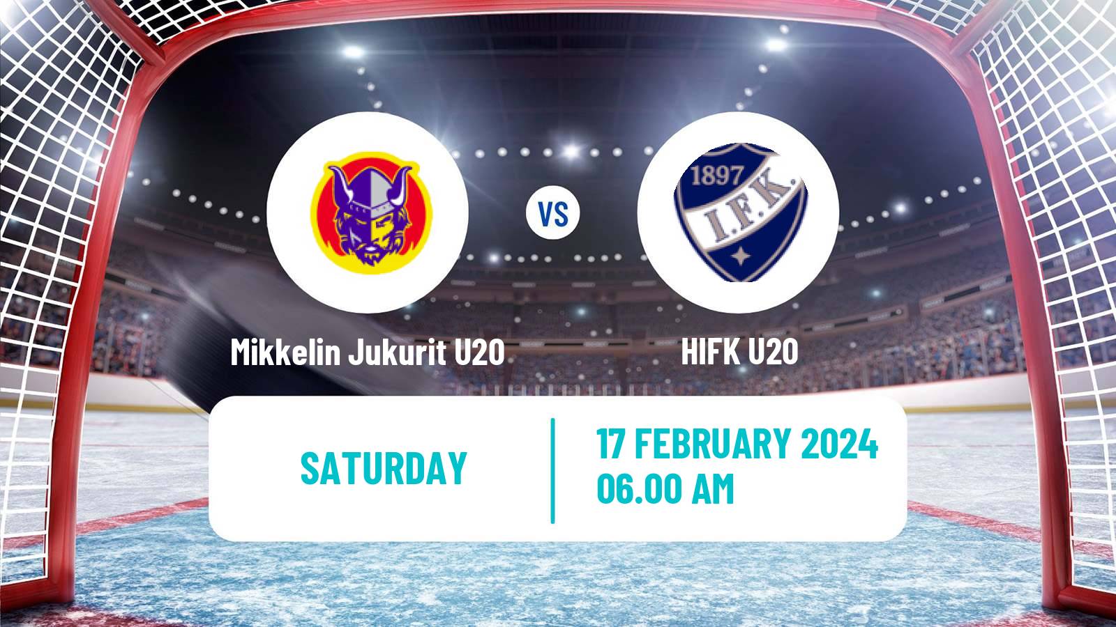 Hockey Finnish SM-sarja U20 Mikkelin Jukurit U20 - HIFK U20