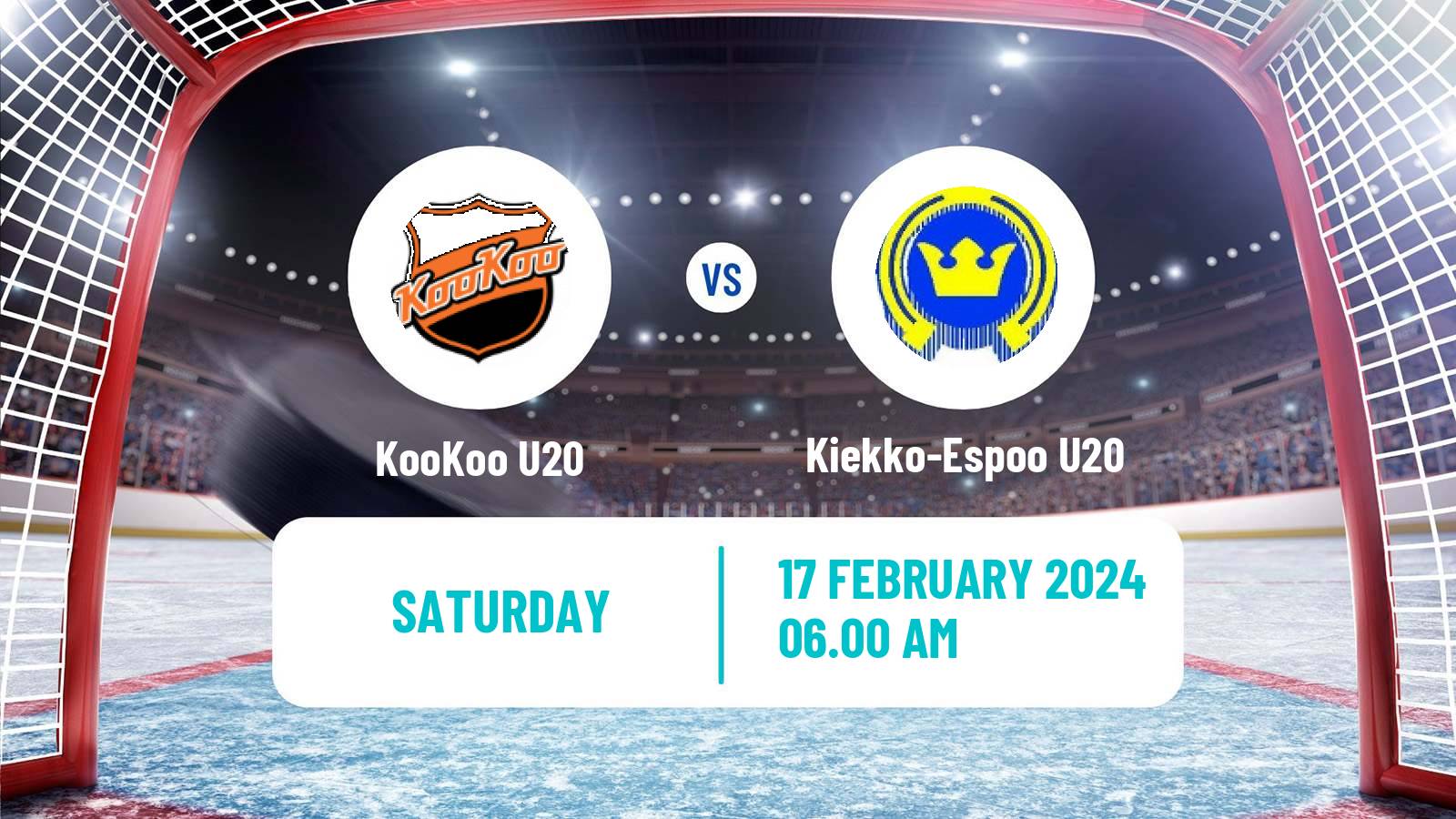 Hockey Finnish SM-sarja U20 KooKoo U20 - Kiekko-Espoo U20
