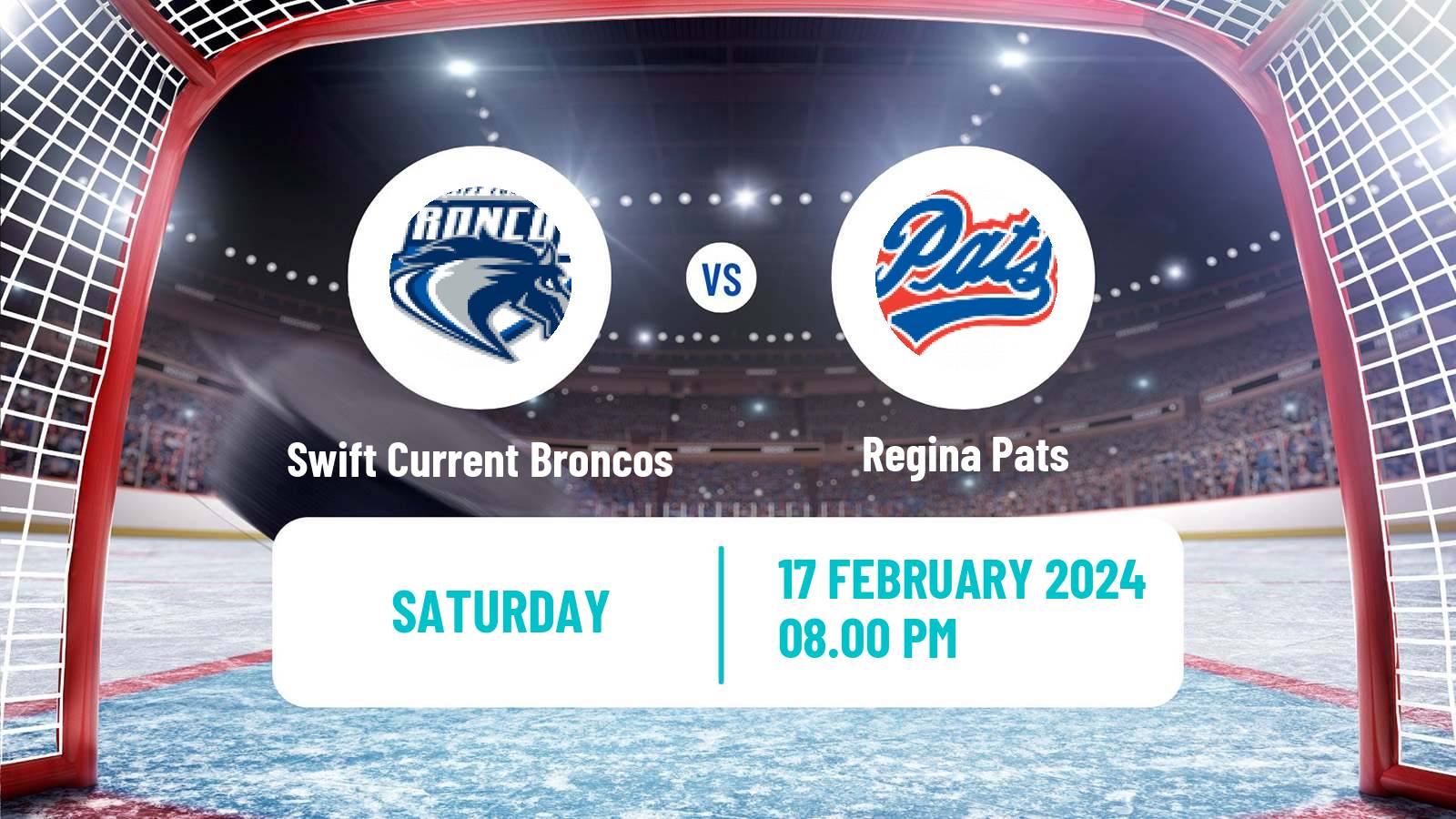 Hockey WHL Swift Current Broncos - Regina Pats