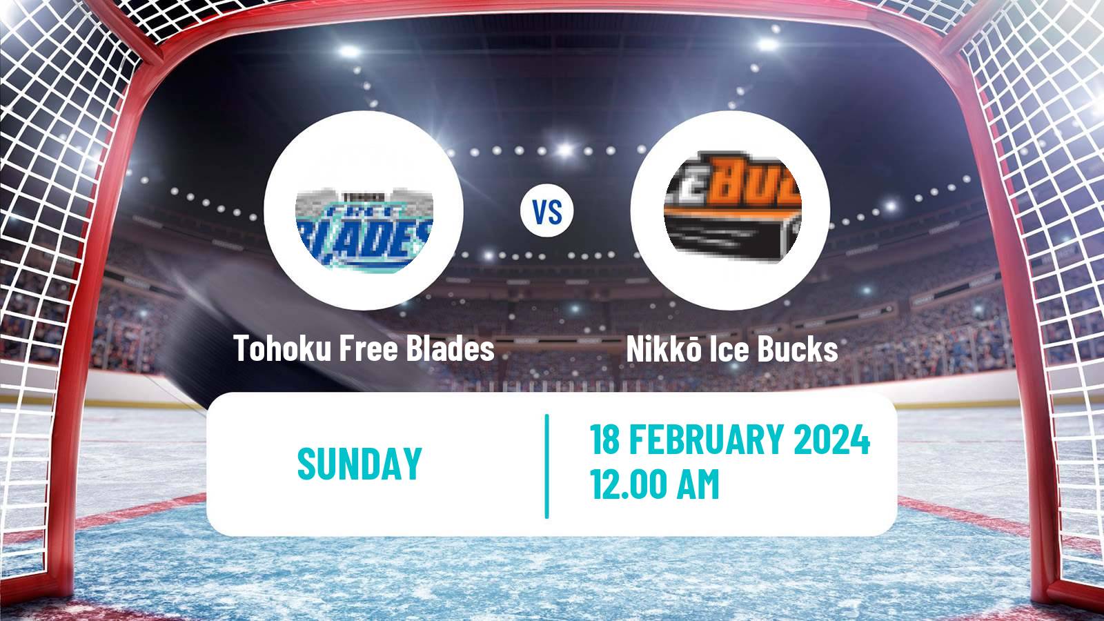 Hockey Asia League Ice Hockey Tohoku Free Blades - Nikkō Ice Bucks