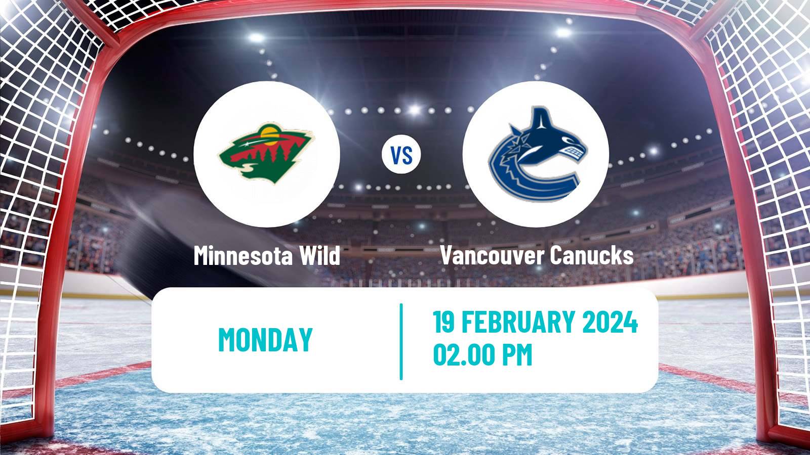 Hockey NHL Minnesota Wild - Vancouver Canucks