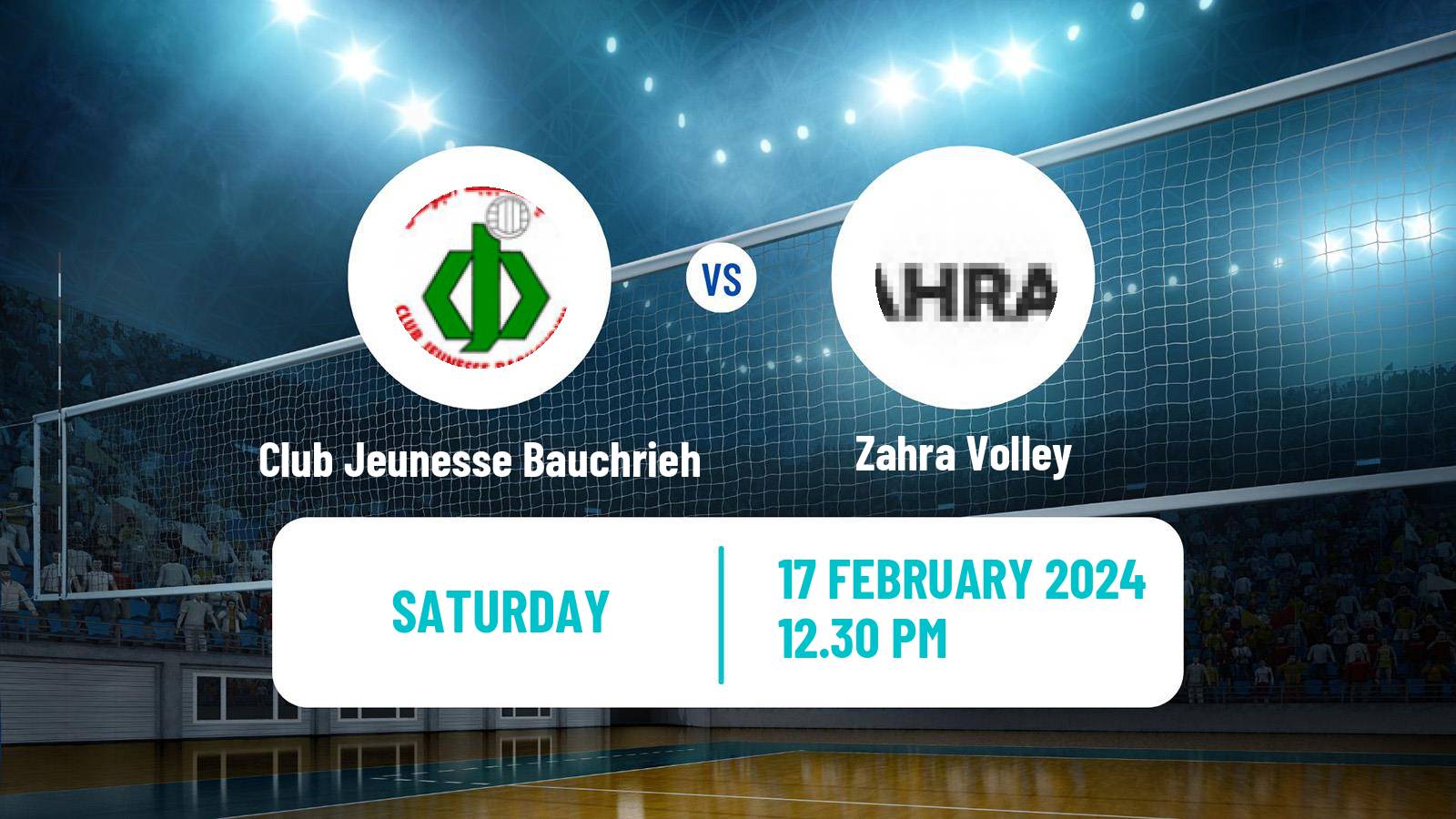 Volleyball Lebanese 1st Division Volleyball Club Jeunesse Bauchrieh - Zahra