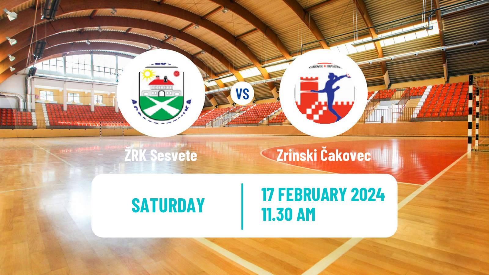 Handball Croatian 1 HRL Handball Women Sesvete - Zrinski Čakovec