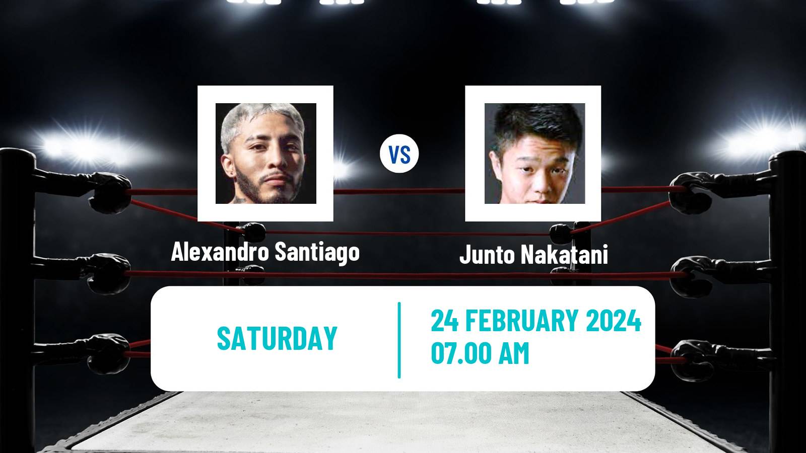 Boxing Bantamweight WBC Title Men Alexandro Santiago - Junto Nakatani