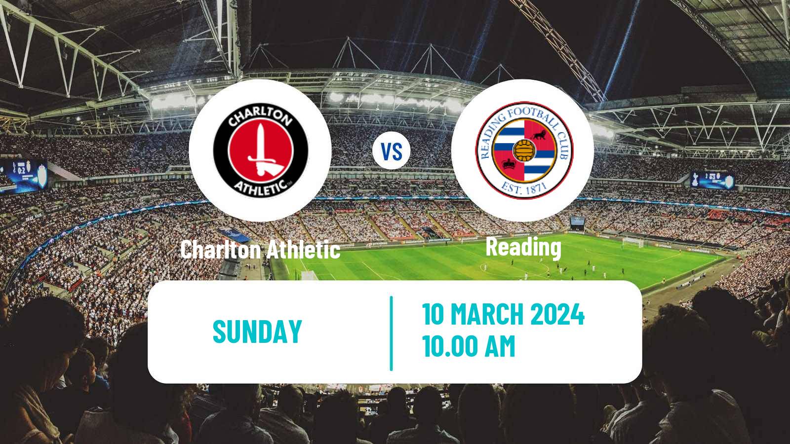 Soccer English Women Championship Charlton Athletic - Reading