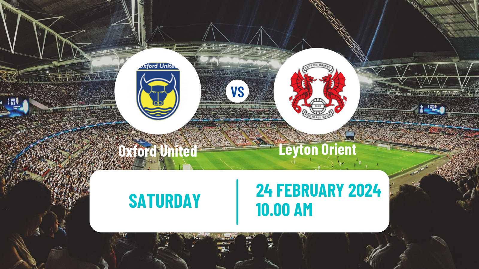 Soccer English League One Oxford United - Leyton Orient