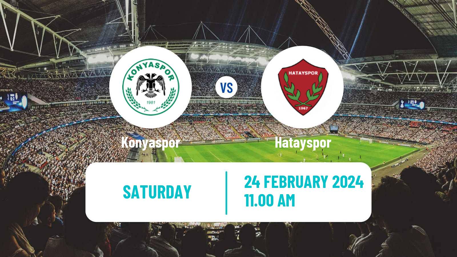 Soccer Turkish Super League Konyaspor - Hatayspor