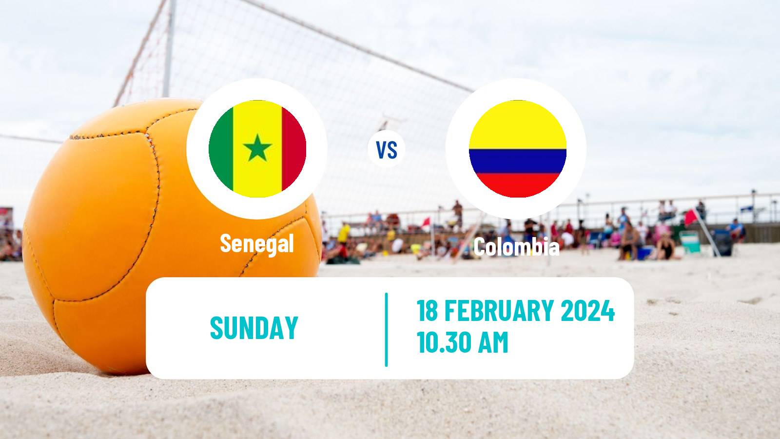 Beach soccer World Cup Senegal - Colombia