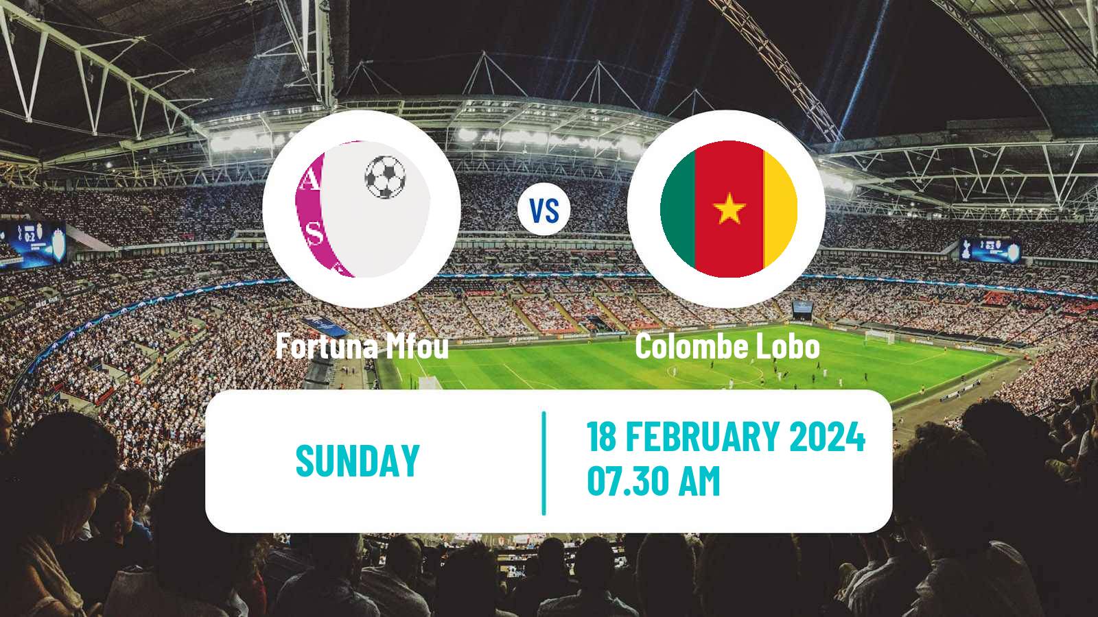 Soccer Cameroon Elite One Fortuna Mfou - Colombe Lobo