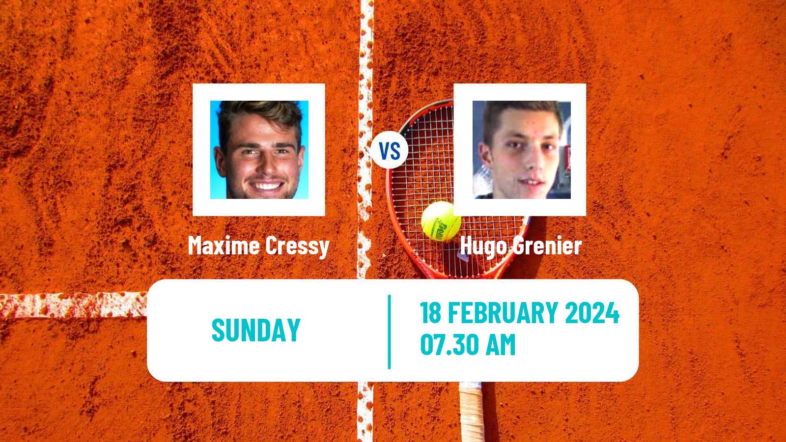 Tennis ATP Doha Maxime Cressy - Hugo Grenier