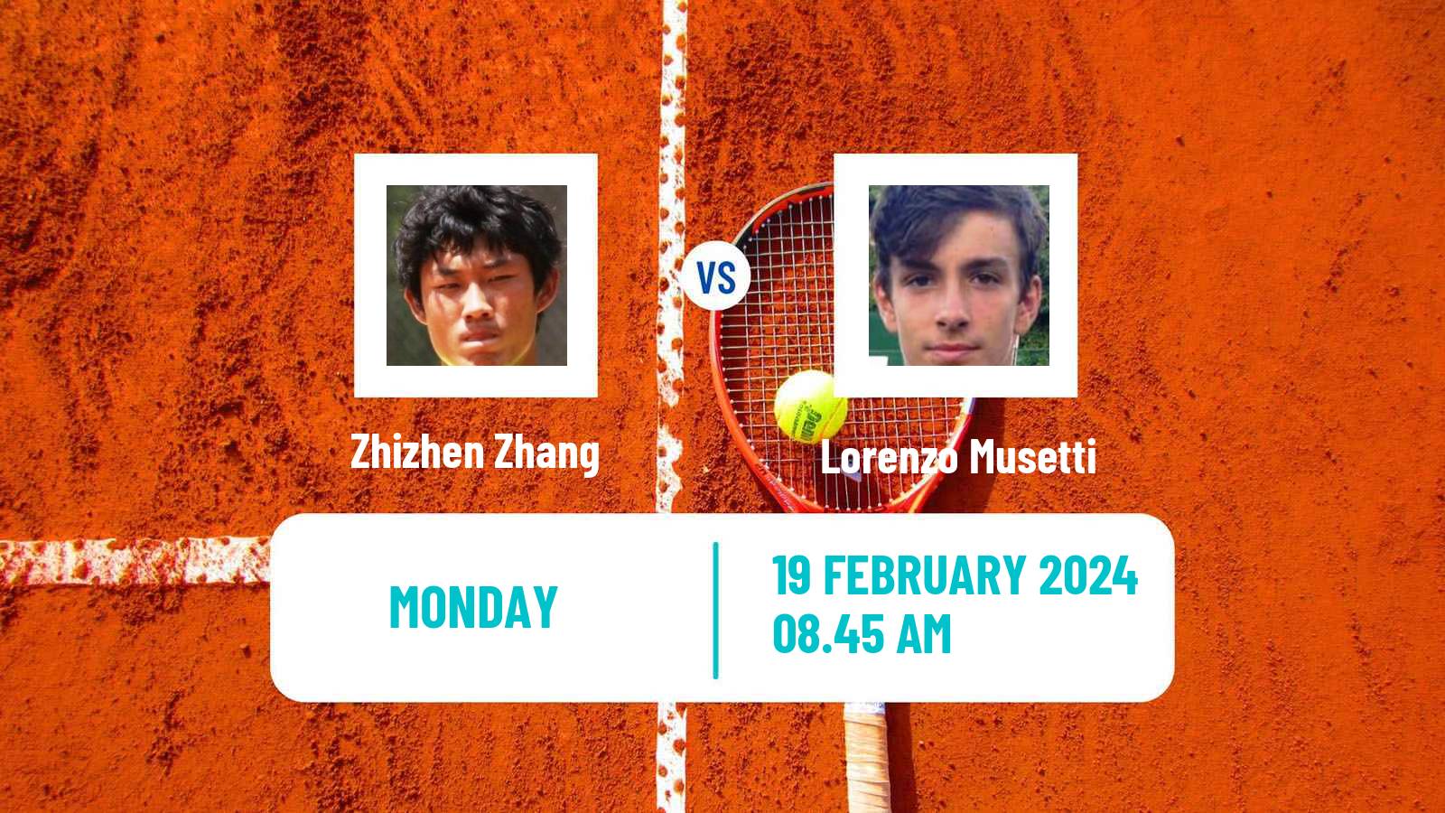 Tennis ATP Doha Zhizhen Zhang - Lorenzo Musetti