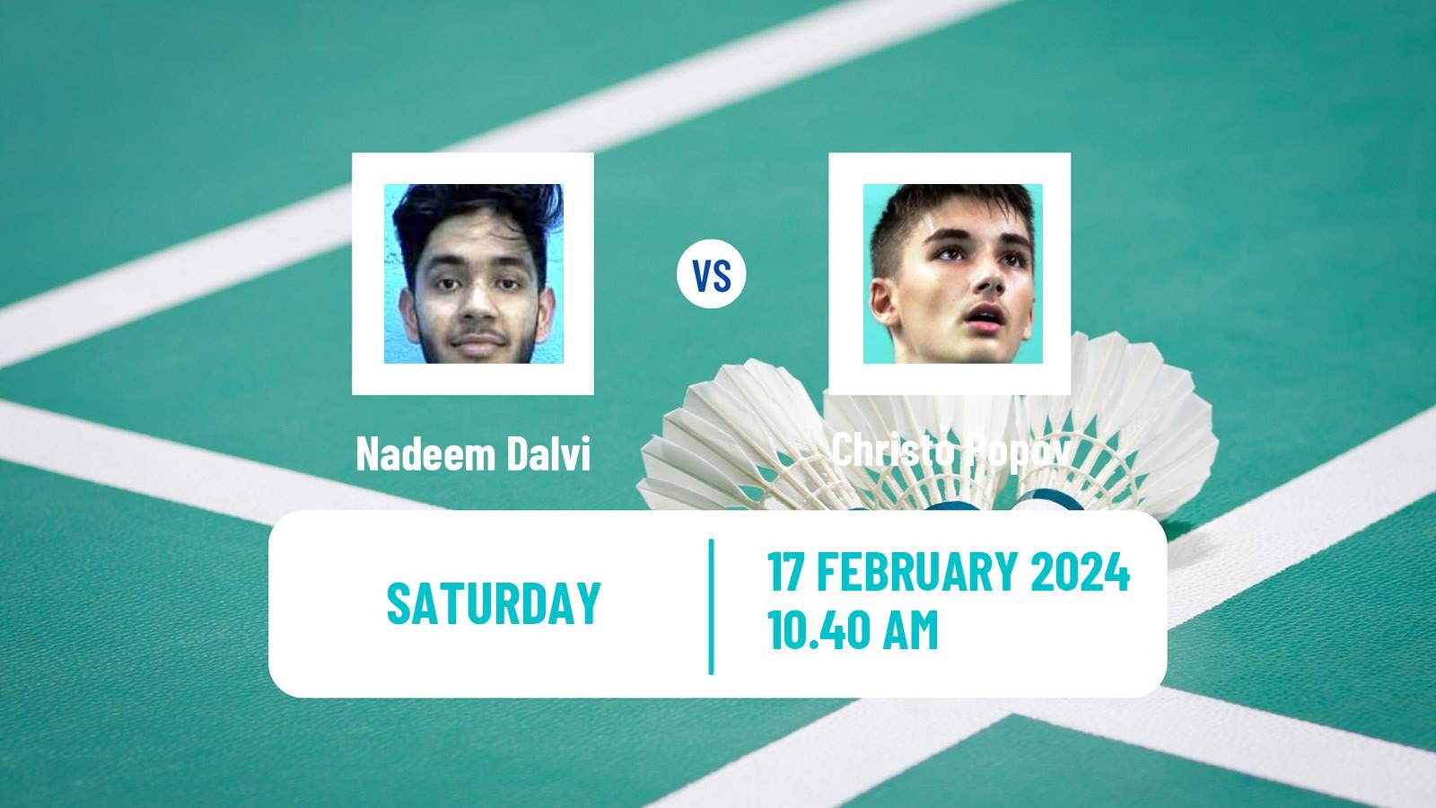 Badminton BWF European Championships Teams Men Nadeem Dalvi - Christo Popov