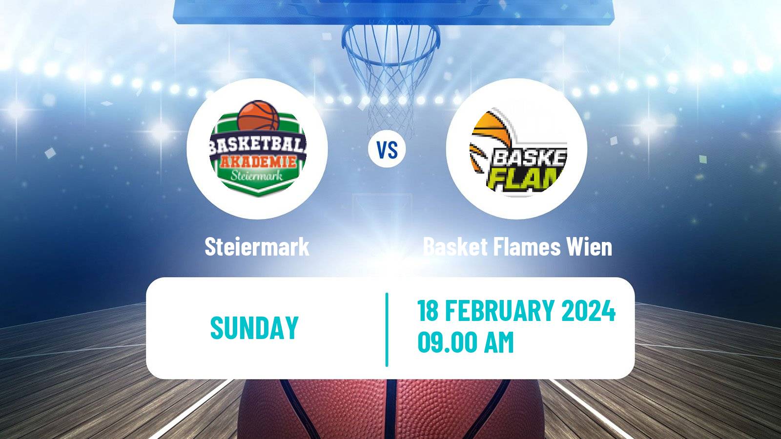 Basketball Austrian Zweite Liga Basketball Steiermark - Basket Flames Wien