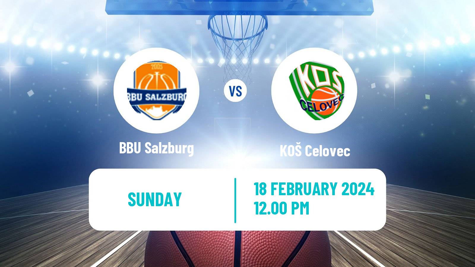 Basketball Austrian Zweite Liga Basketball BBU Salzburg - Celovec