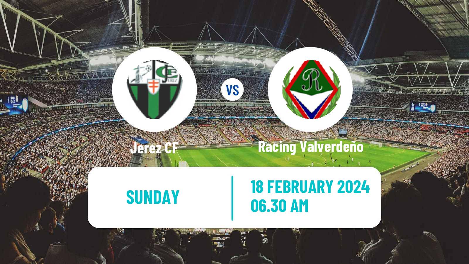 Soccer Spanish Tercera RFEF - Group 14 Jerez - Racing Valverdeño