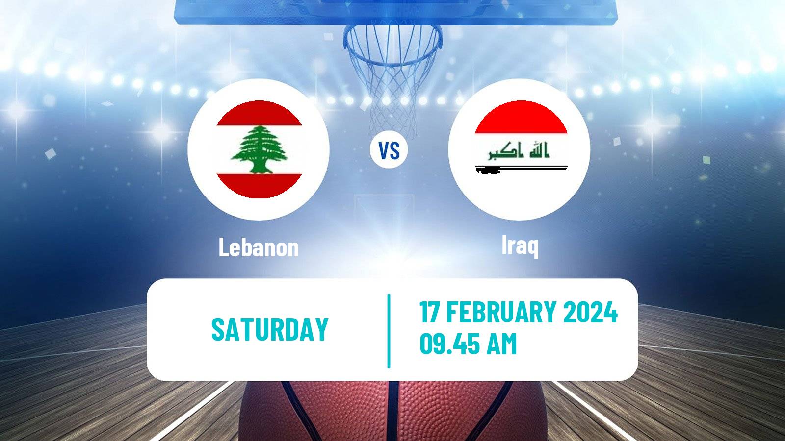 Basketball Friendly International Basketball Lebanon - Iraq