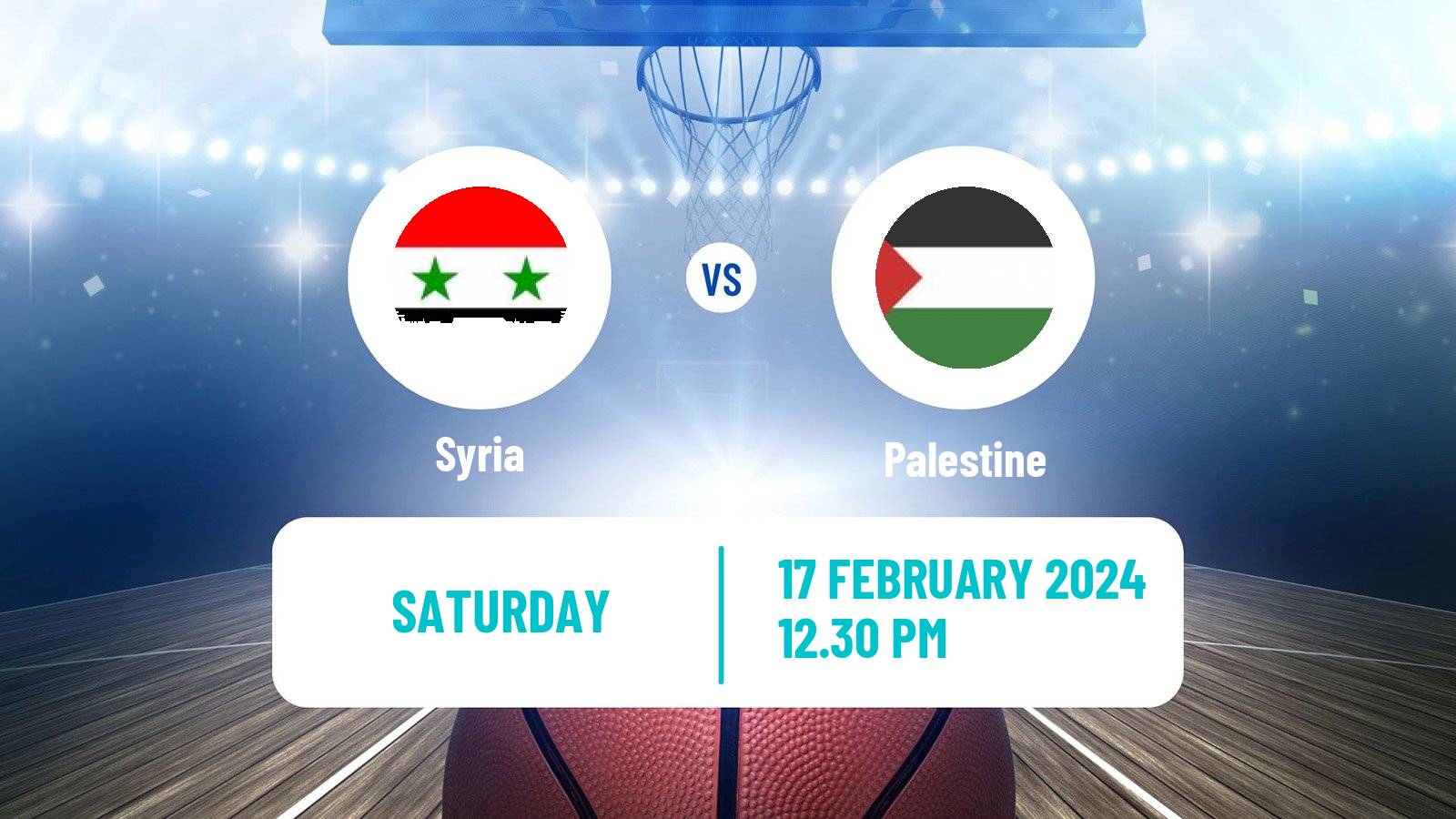 Basketball Friendly International Basketball Syria - Palestine