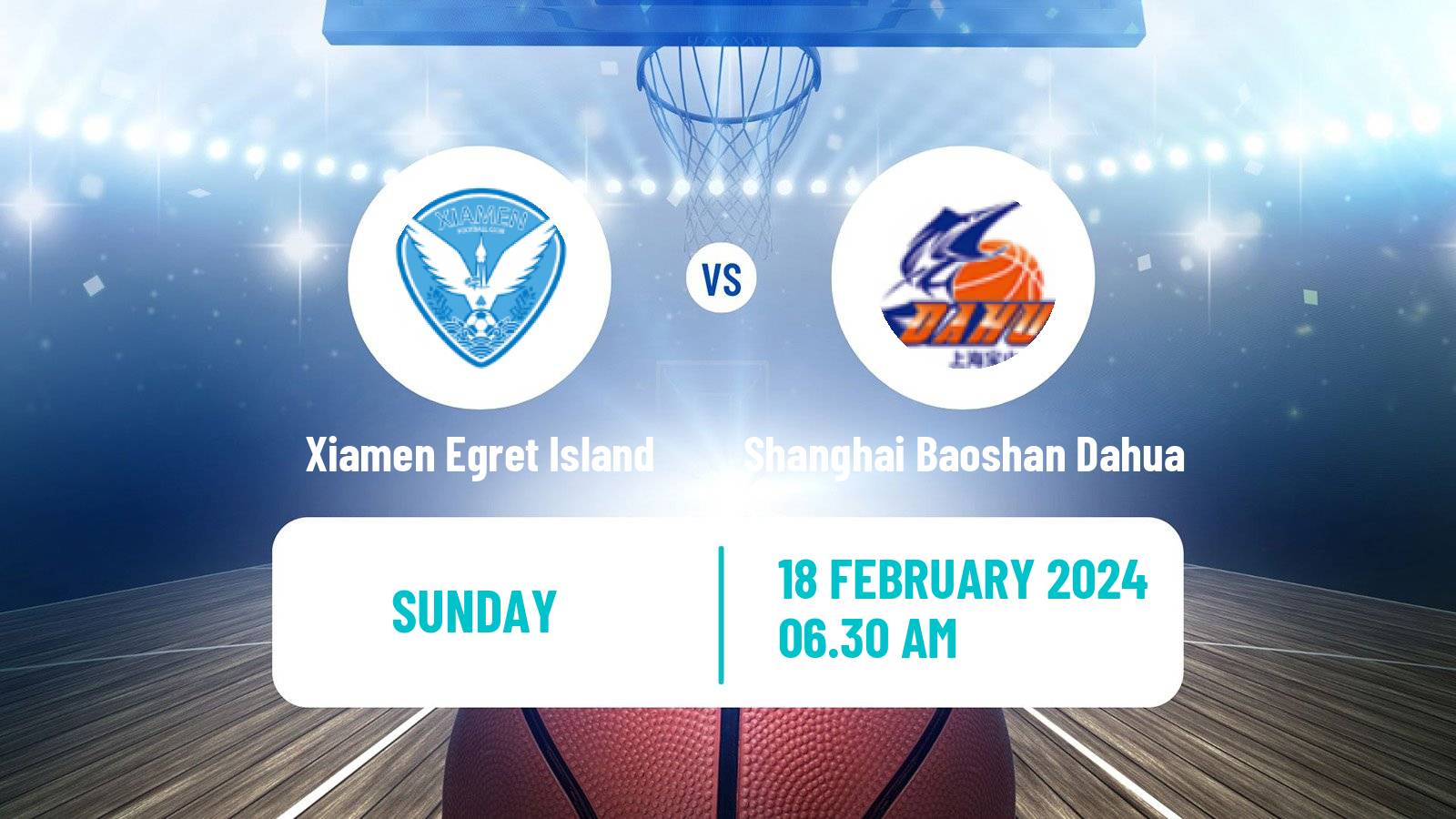 Basketball WCBA Xiamen Egret Island - Shanghai Baoshan Dahua