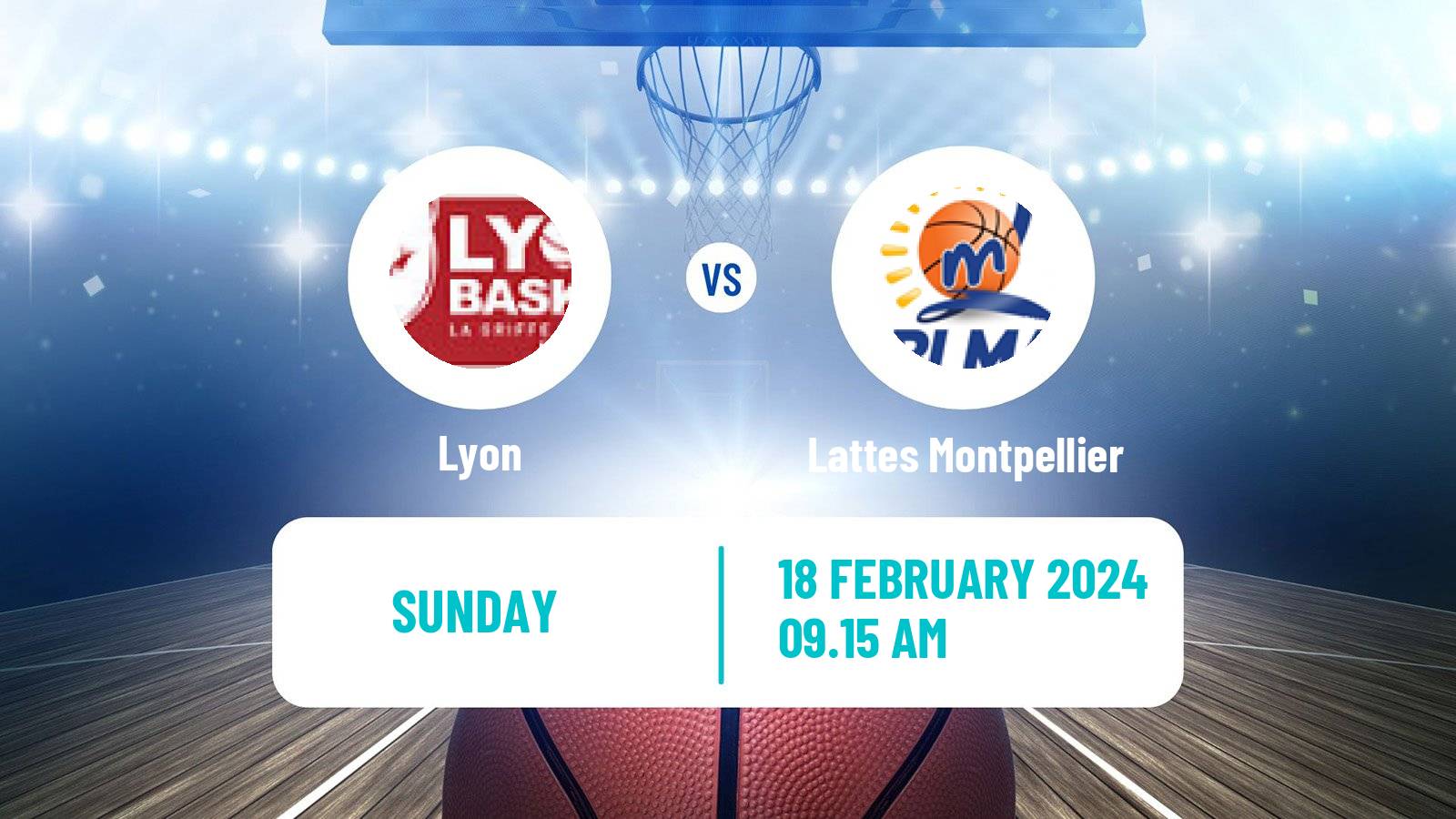 Basketball French LFB Lyon - Lattes Montpellier