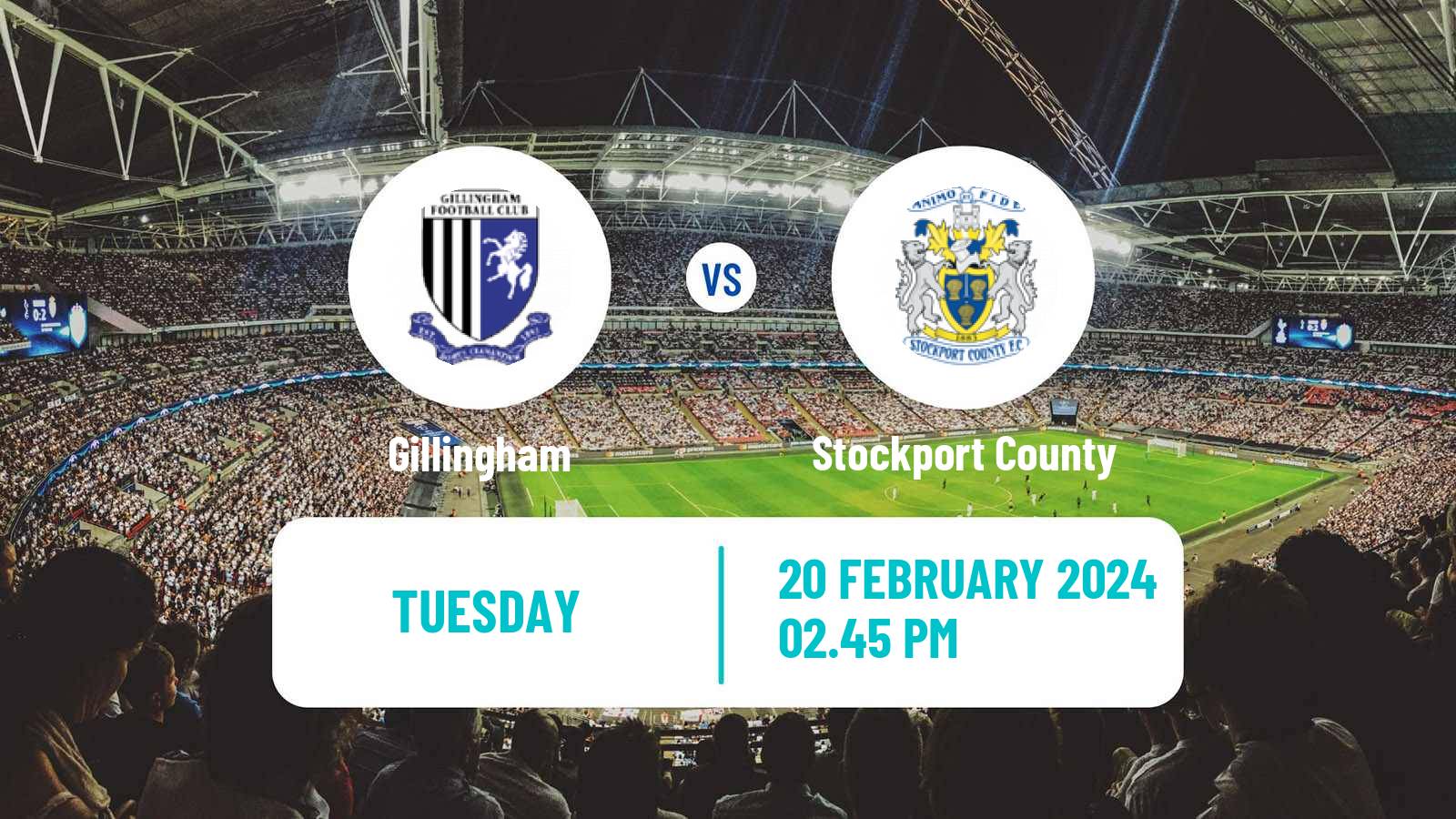 Soccer English League Two Gillingham - Stockport County