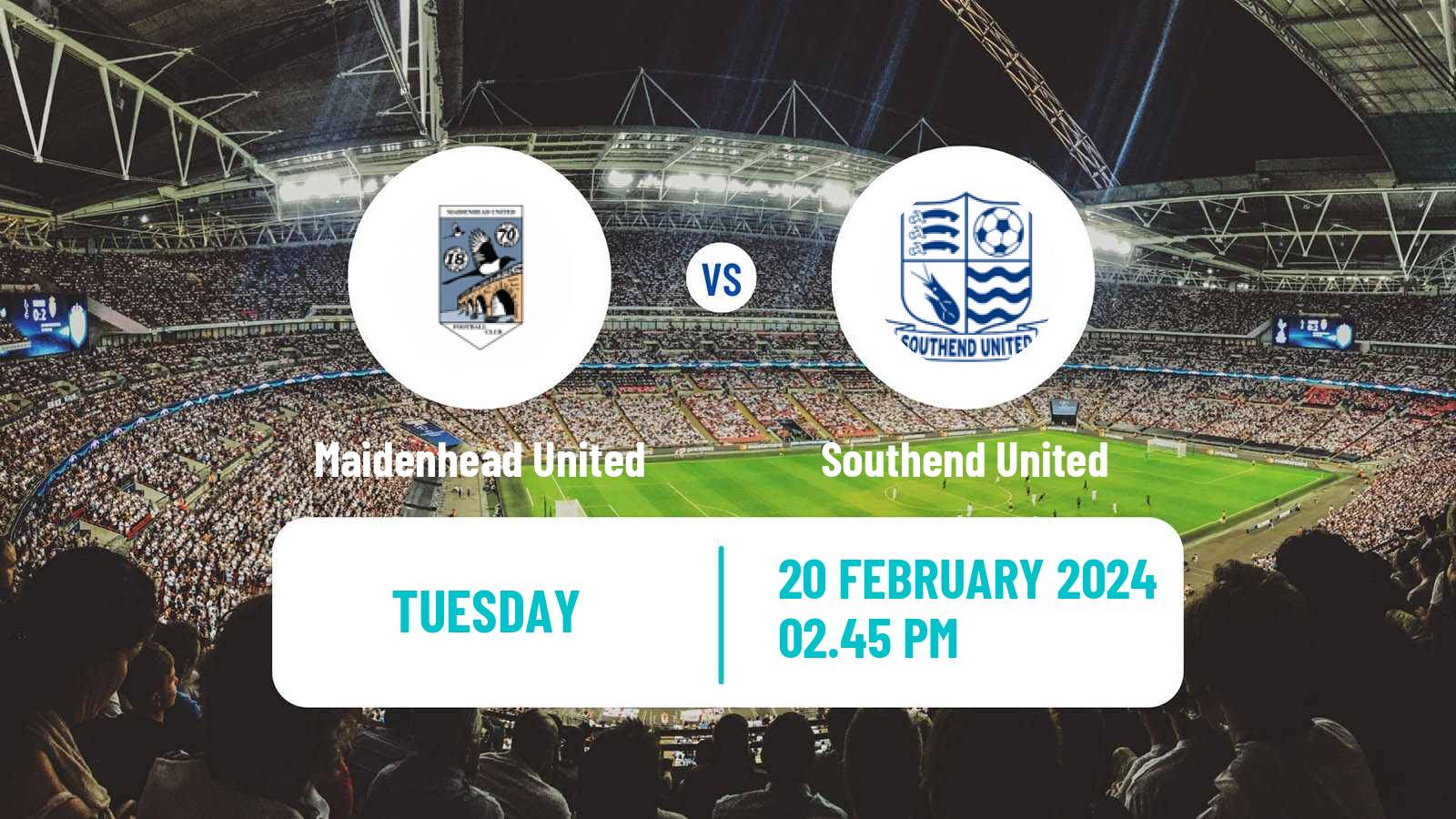 Soccer English National League Maidenhead United - Southend United