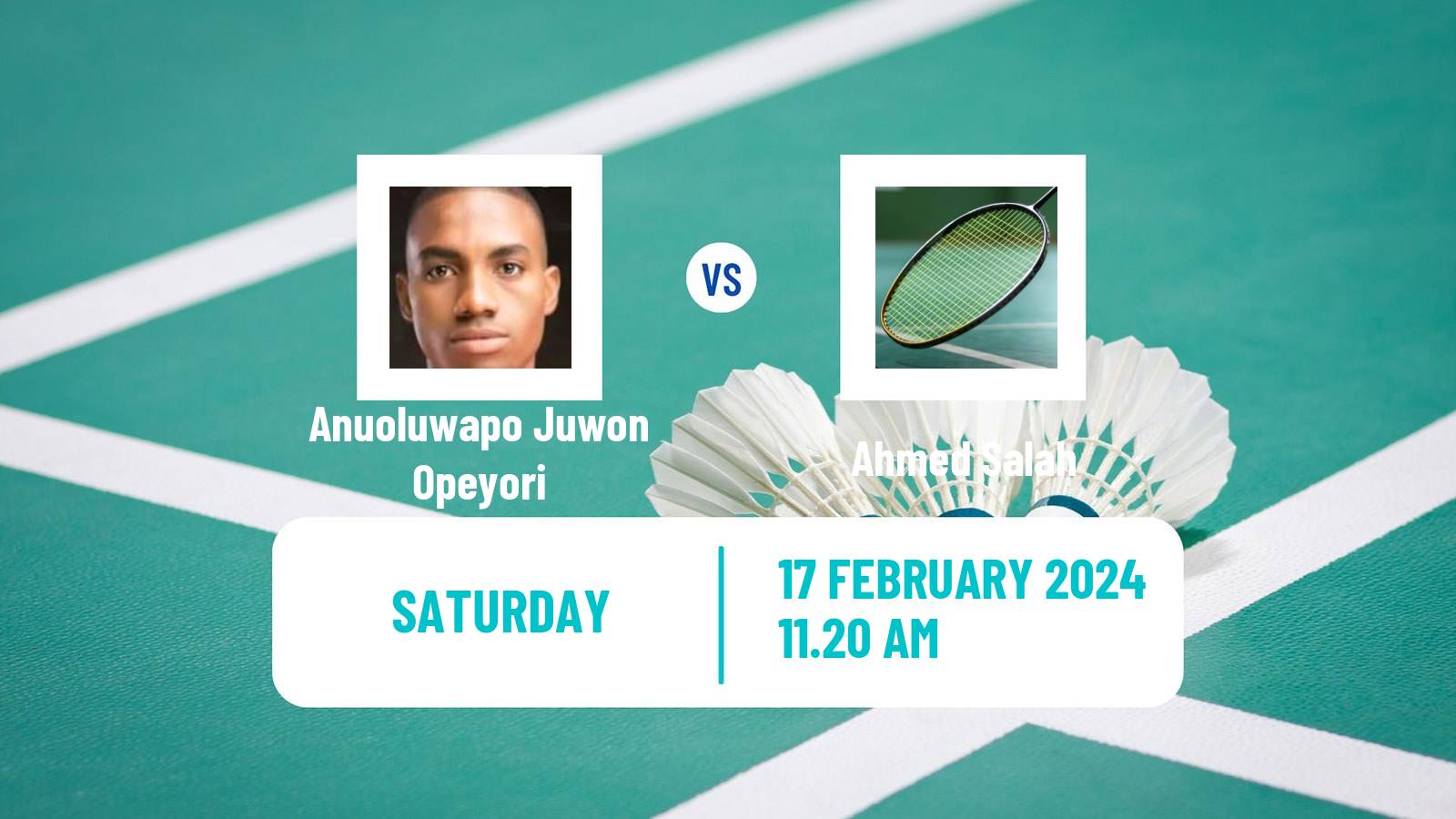 Badminton BWF Africa Championships Men Anuoluwapo Juwon Opeyori - Ahmed Salah