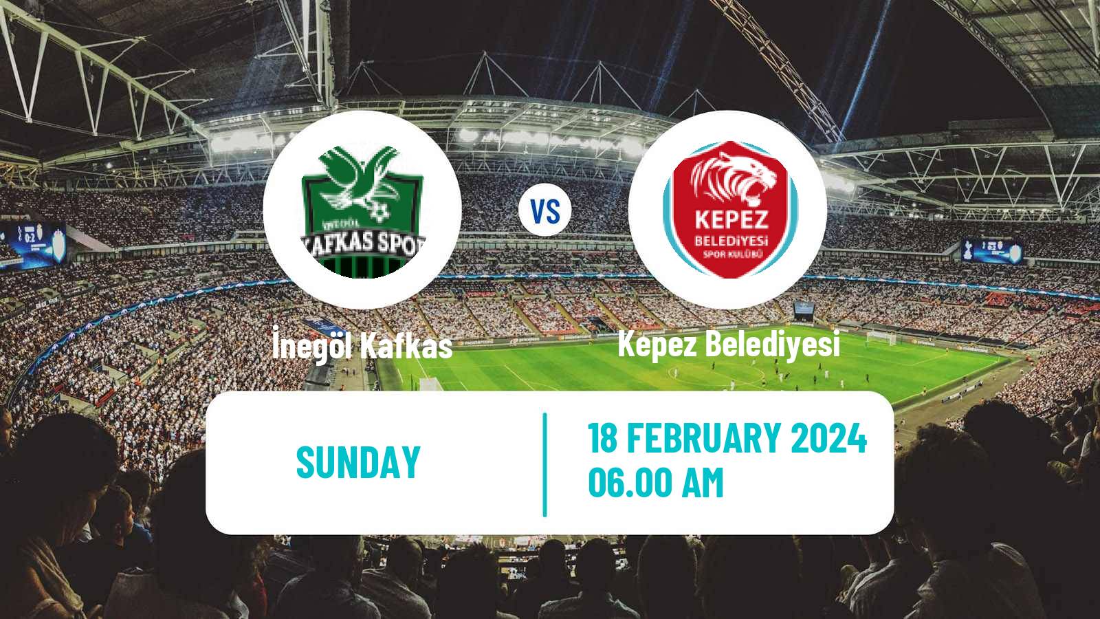 Soccer Turkish 3 Lig Group 1 İnegöl Kafkas - Kepez Belediyesi