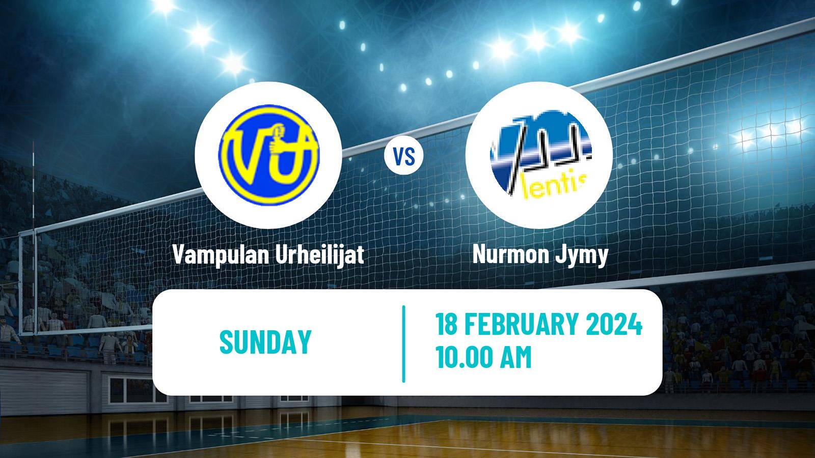 Volleyball Finnish Mestaruusliiga Volleyball Women Vampulan Urheilijat - Nurmon Jymy