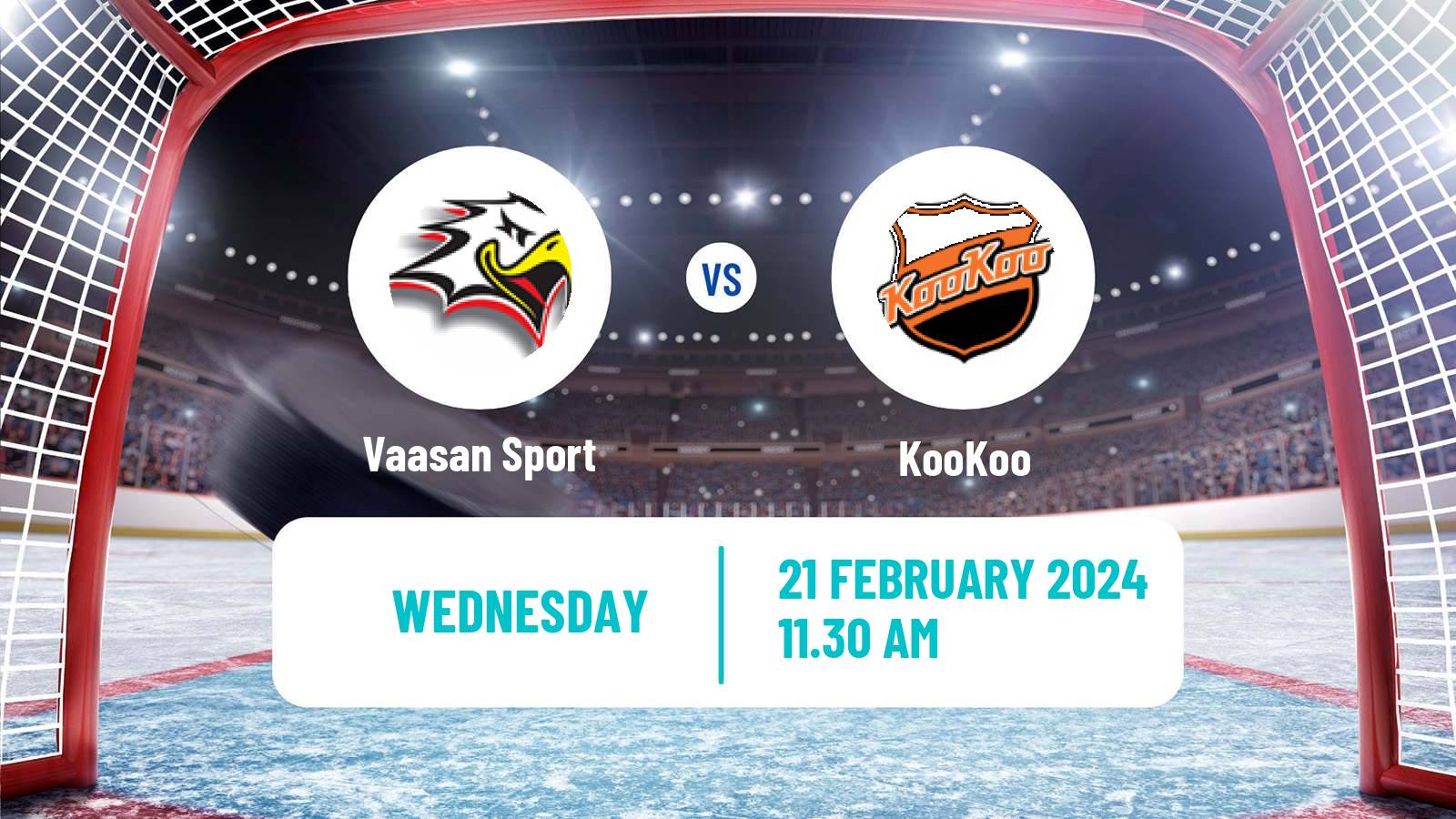 Hockey Finnish SM-liiga Vaasan Sport - KooKoo