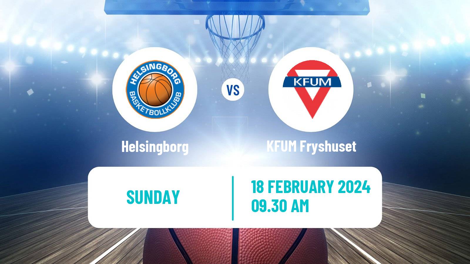 Basketball Swedish Superettan Basketball Helsingborg - KFUM Fryshuset