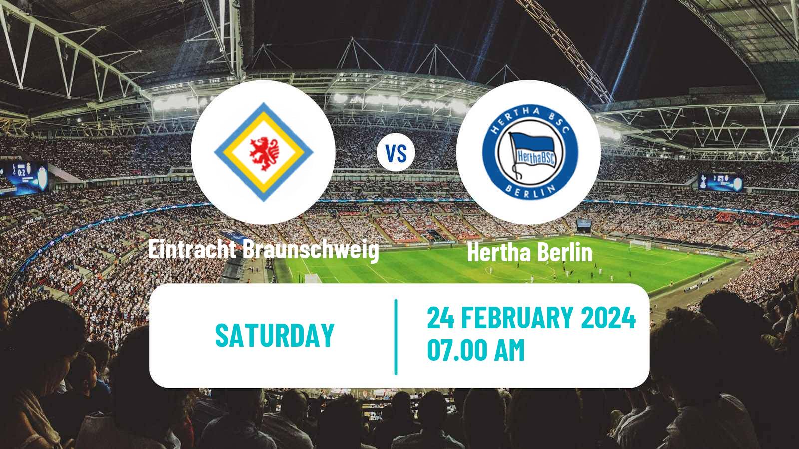 Soccer German 2 Bundesliga Eintracht Braunschweig - Hertha Berlin
