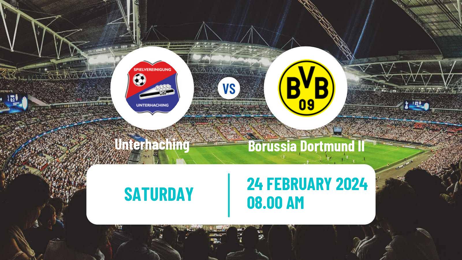Soccer German 3 Bundesliga Unterhaching - Borussia Dortmund II