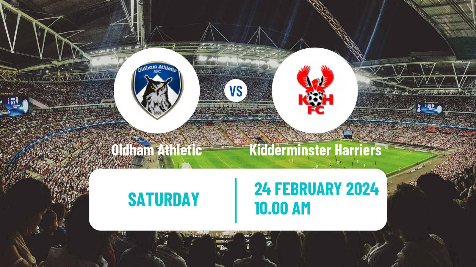 Soccer English National League Oldham Athletic - Kidderminster Harriers