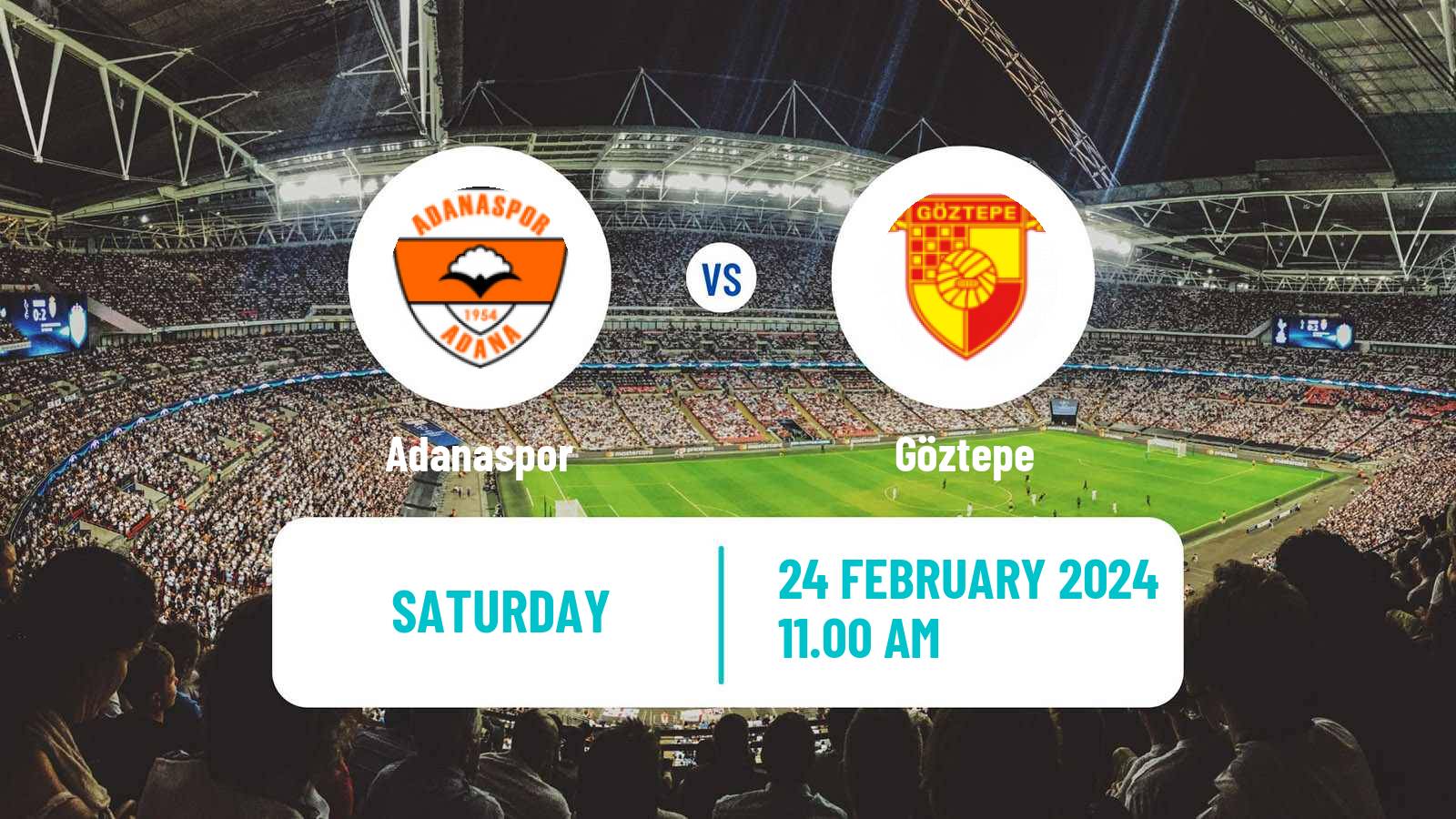 Soccer Turkish First League Adanaspor - Göztepe