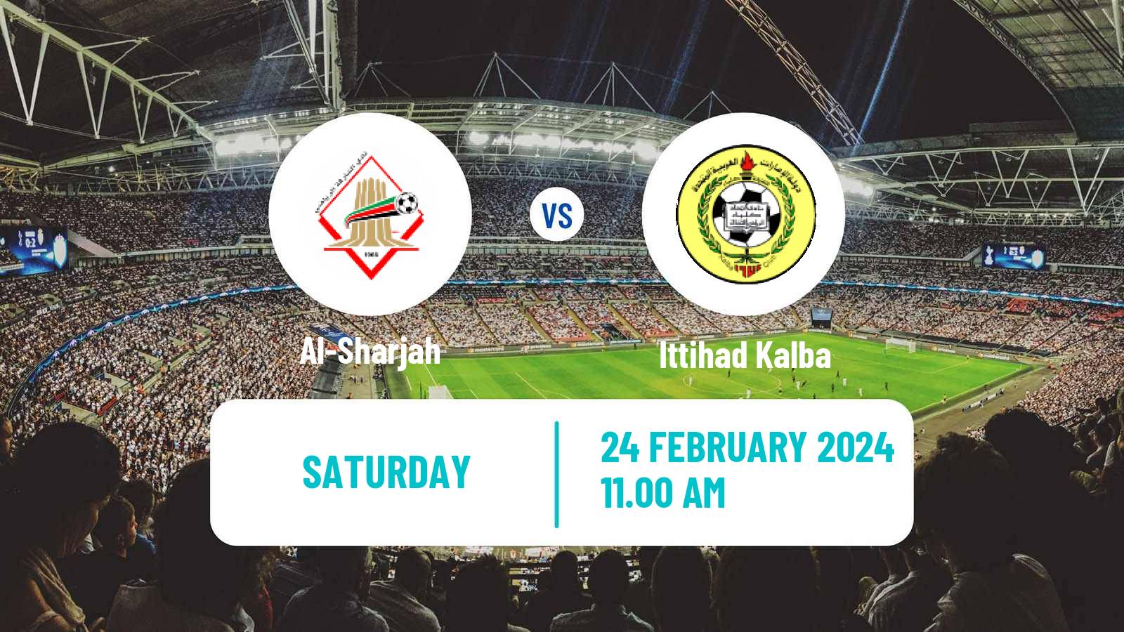 Soccer UAE Football League Al-Sharjah - Ittihad Kalba