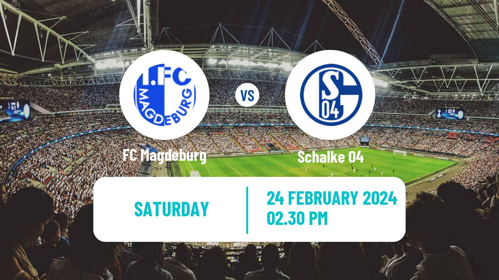 Soccer German 2 Bundesliga Magdeburg - Schalke 04