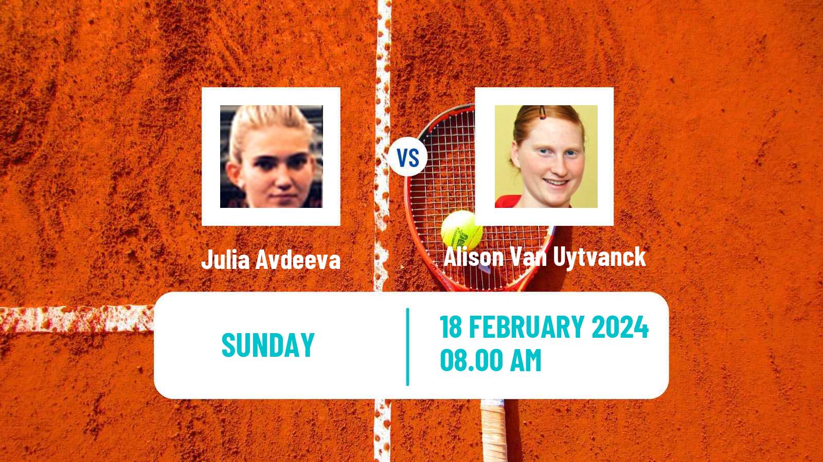 Tennis ITF W75 Altenkirchen Women Julia Avdeeva - Alison Van Uytvanck