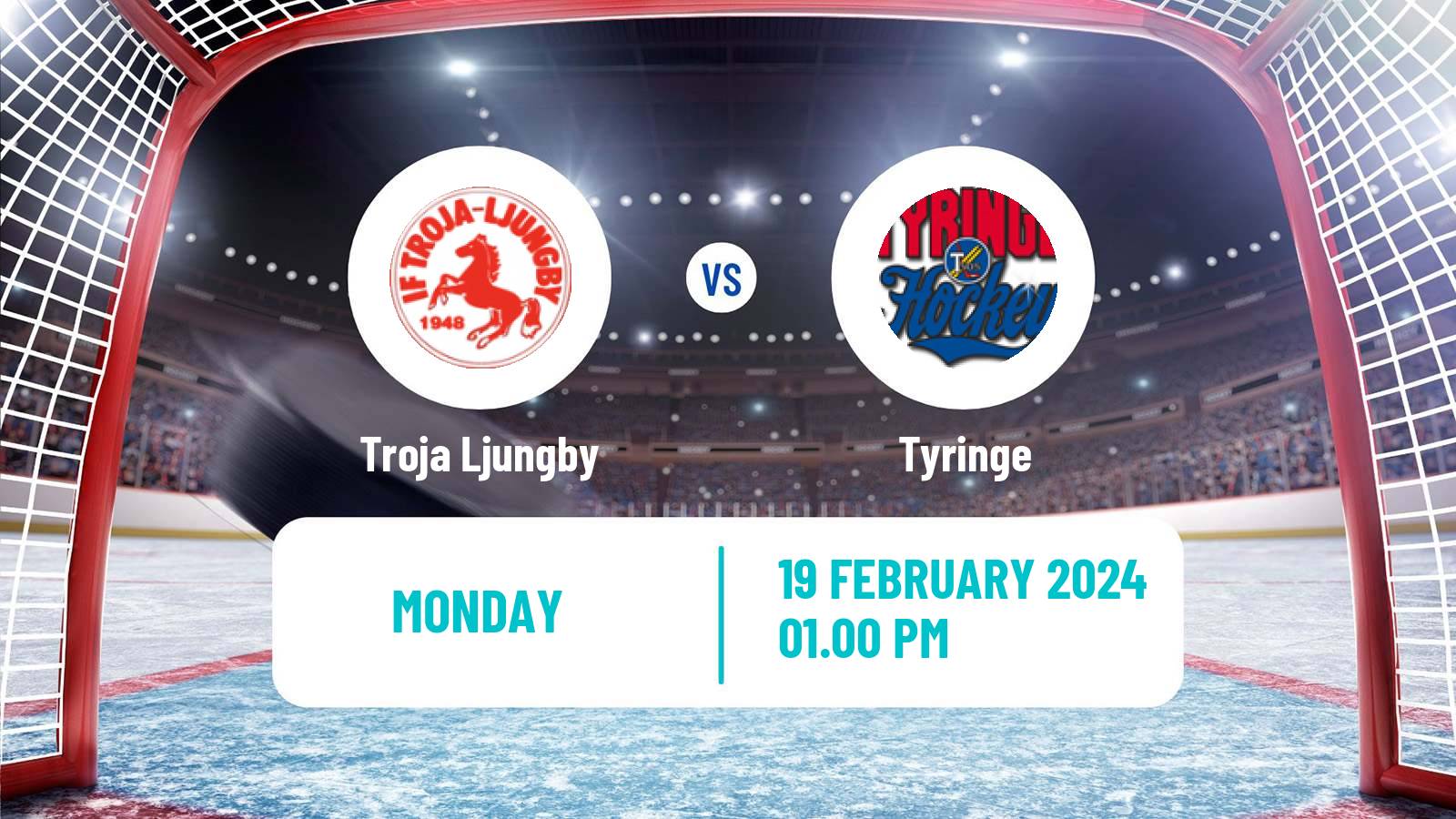 Hockey Swedish HockeyEttan Sodra Var Troja Ljungby - Tyringe