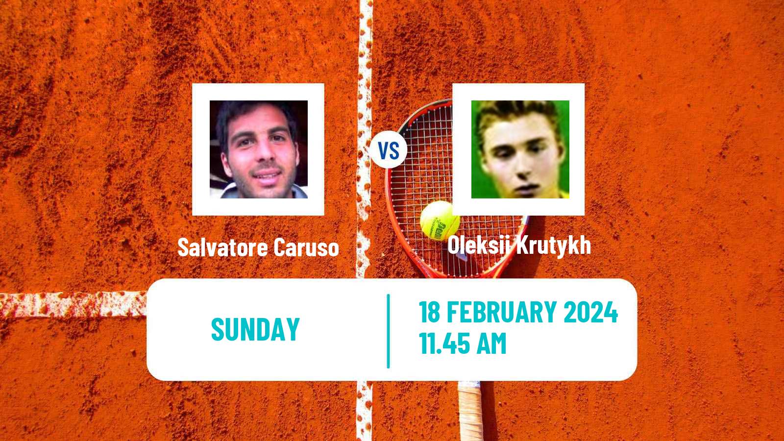 Tennis Tenerife 2 Challenger Men Salvatore Caruso - Oleksii Krutykh