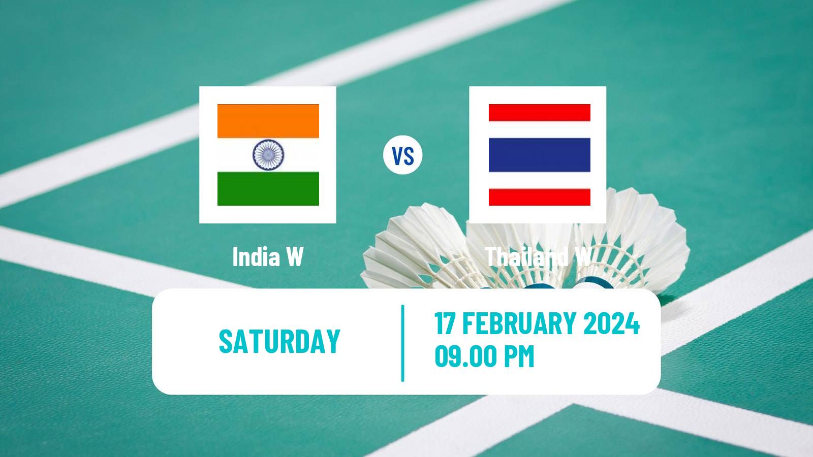 Badminton Asia Championships Teams Teams Women India W - Thailand W