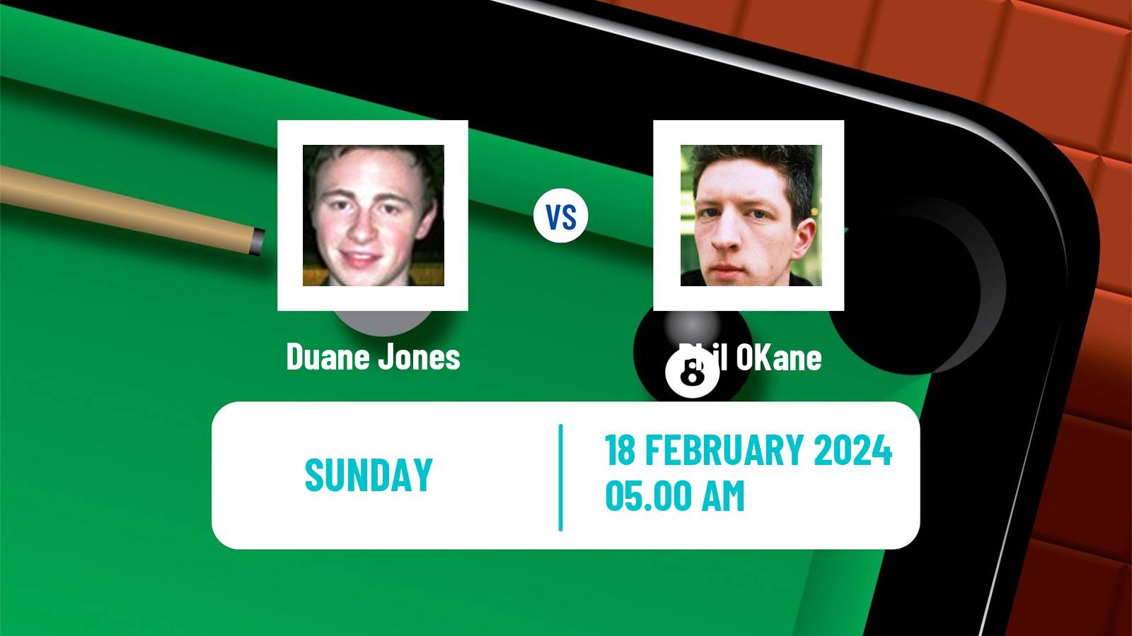 Snooker Q Tour Duane Jones - Phil OKane
